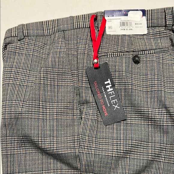 Tommy Hilfiger Other - Tommy Hilfiger Black and White Dress Pants with Plaid Pattern